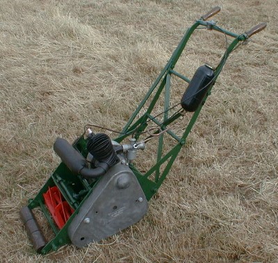 The Corse & Carne motor mower looks like a legitimate design but so far we have found no records of the manufacturer.