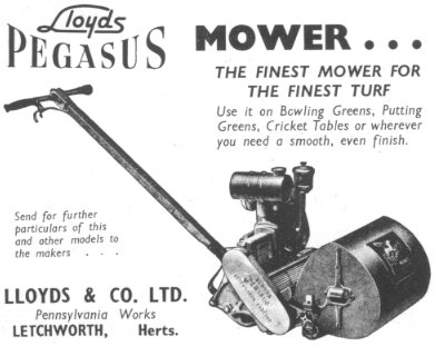 Advertisement for an early Lloyds Pegasus.