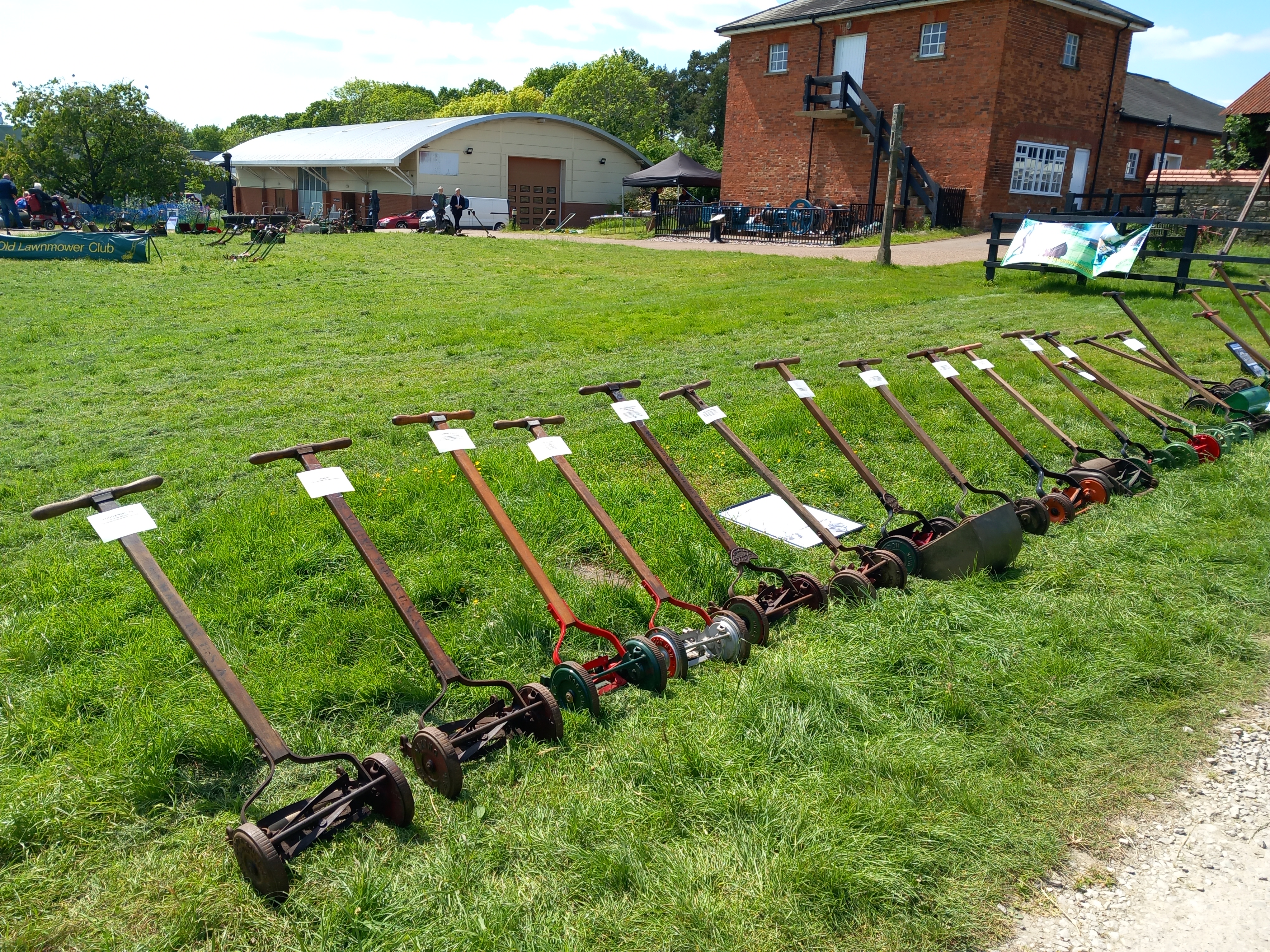 Catalogue Mowers lined up on Sunday